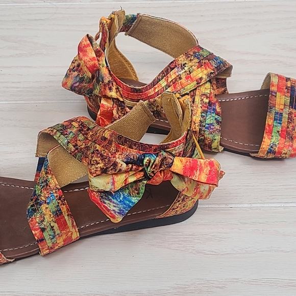 Kalli Colorful Strap Sandals Women's Shoes 7 - Picture 5 of 7